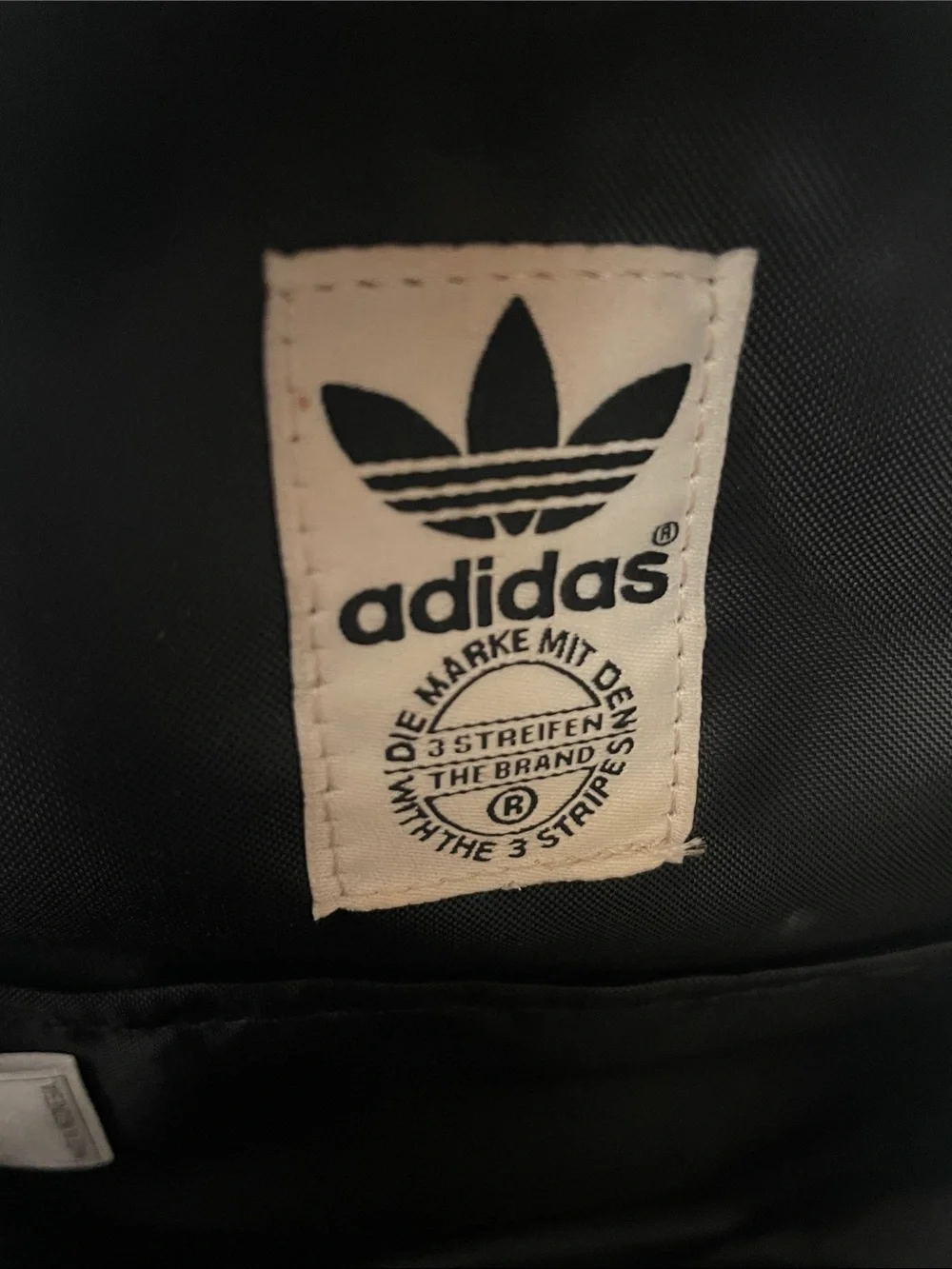 adidas Black Mini Backpack with White Logo and Stripes - Picture 2 of 6